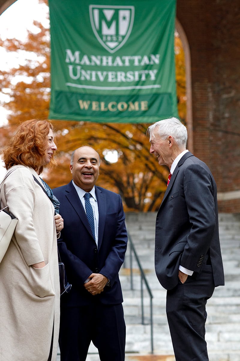 Fritz Lash with Dean Hany Guirguis and Dean Marcy Kelly